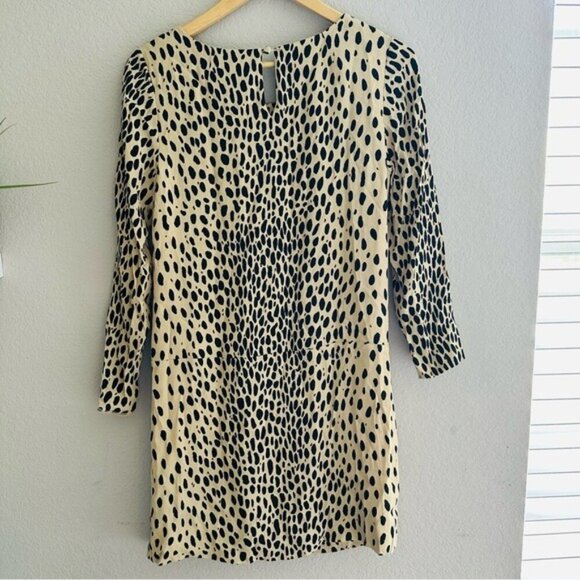 J. Crew Jules Leopard Shift Dress in Wildcat Leopard Print Size 2 - Picture 5 of 12